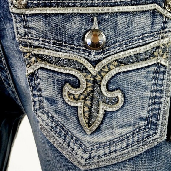 NWT! ROCK REVIVAL "KAMEA" SKINNY JEANS 28 MSRP$189 - Picture 2 of 15